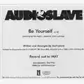 Audioslave Be Yourself ("12)