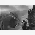 Evgenij Chaldej Raising a flag over the Reichstag