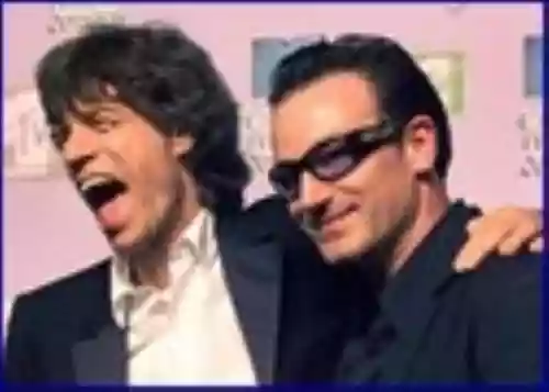 Bono & Mick Jagger