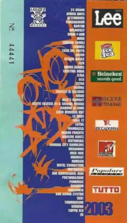 Cover di Tora Tora Festival '03 - Milano 20/09/2003