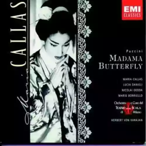 Cover di Madama Butterfly (Wiener Philharmoniker feat. conductor: Herbert von Karajan, soprano: Mirella Freni, tenor: Luciano Pavarotti)