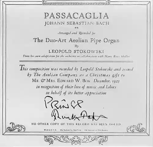 Cover di Passacaglia in do minore BWV 582 per organo