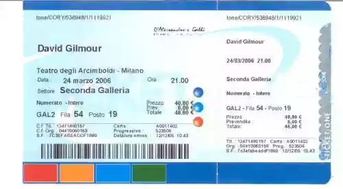 Cover di Teatro Arcimboldi Milano 24.03.06
