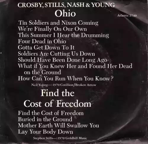 Cover di Ohio / Find The Cost Of Freedom