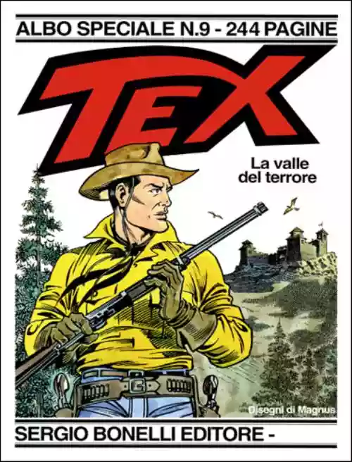 Cover di Tex Willer. La Valle del Terrore.