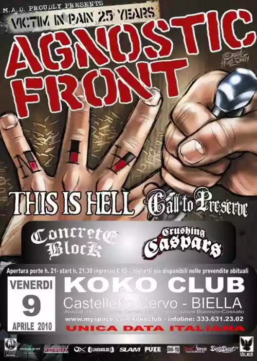 Cover di Live @ Koko club, Castelletto Cervo (BI) 09.04.10