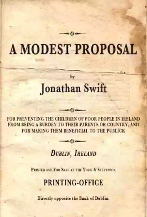 Cover di Una modesta proposta
