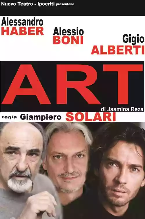Cover di Incontro con gli interpreti dello spettacolo "Art", di Yasmina Reza.