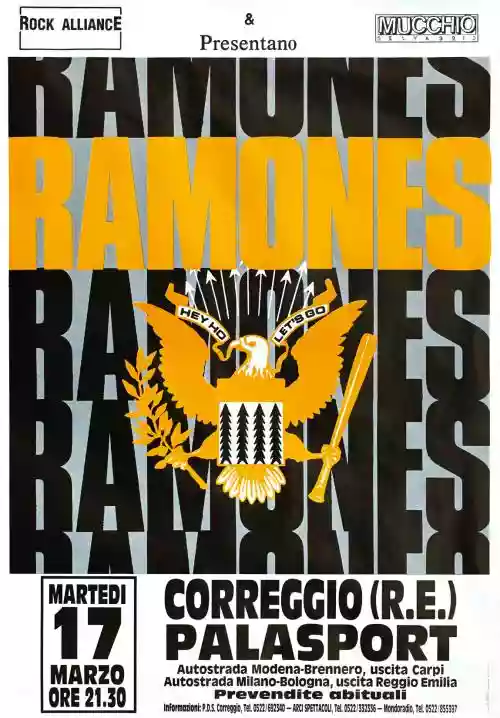 Cover di Live Correggio (RE) 17 Marzo 1992