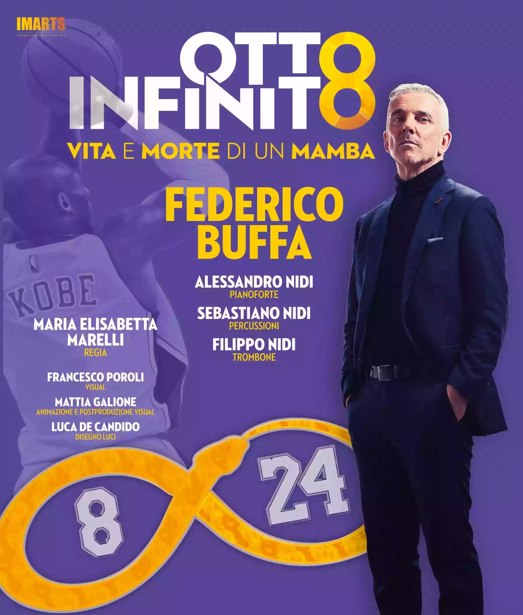 Cover of Federico Buffa OTTO INFINITO – Vita e morte di un Mamba