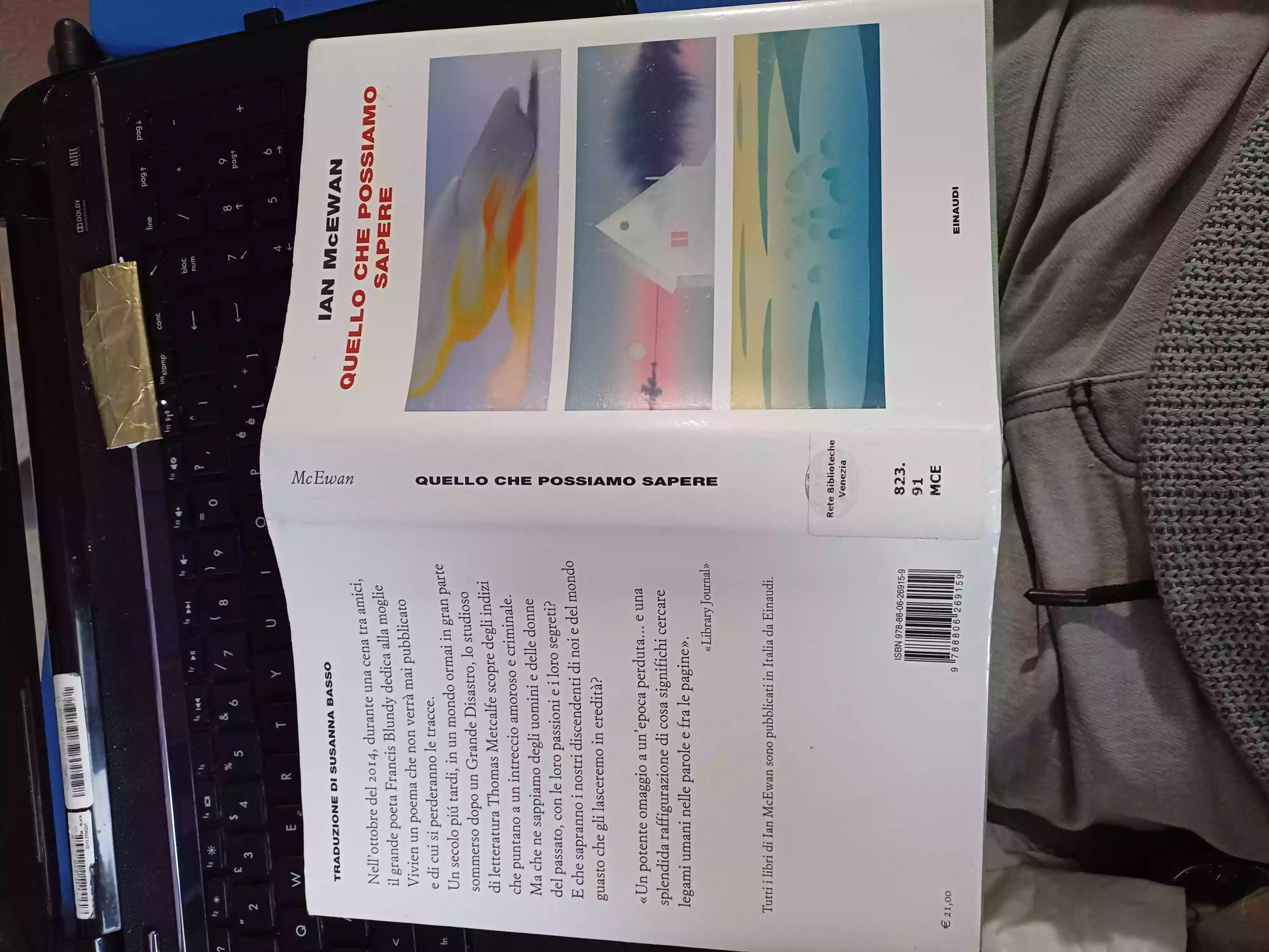 Copertina di Ian McEwan Quello che possiamo sapere