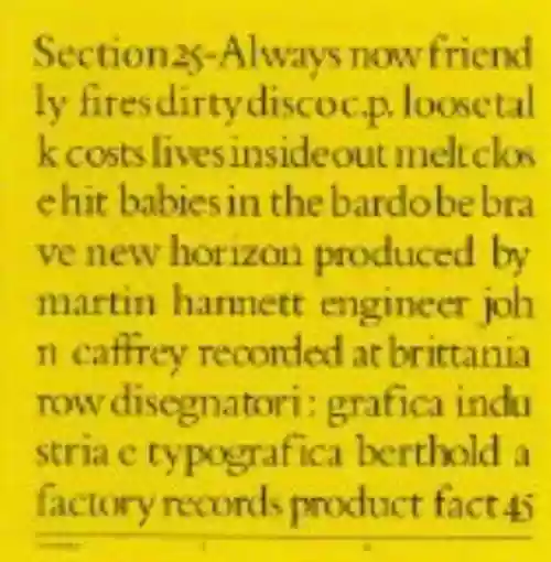 Cover Section 25 - Always Now