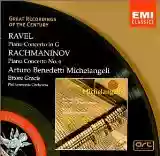 Various Artists: Ravel: Piano Concerto in G / Rachmaninov: Piano Concerto No. 4 (Philharmonia Orchestra feat. conductor: Ettore Gracis, piano: Arturo Benedetti Michelangeli)