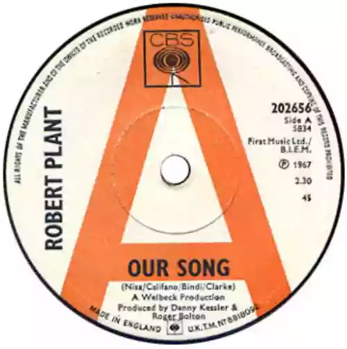 Cover Robert Plant - Our Song / Laughin', Cryin', Laughin'