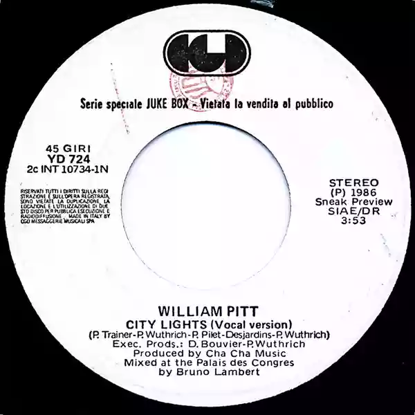 William Pitt: City Lights / Funny Girl