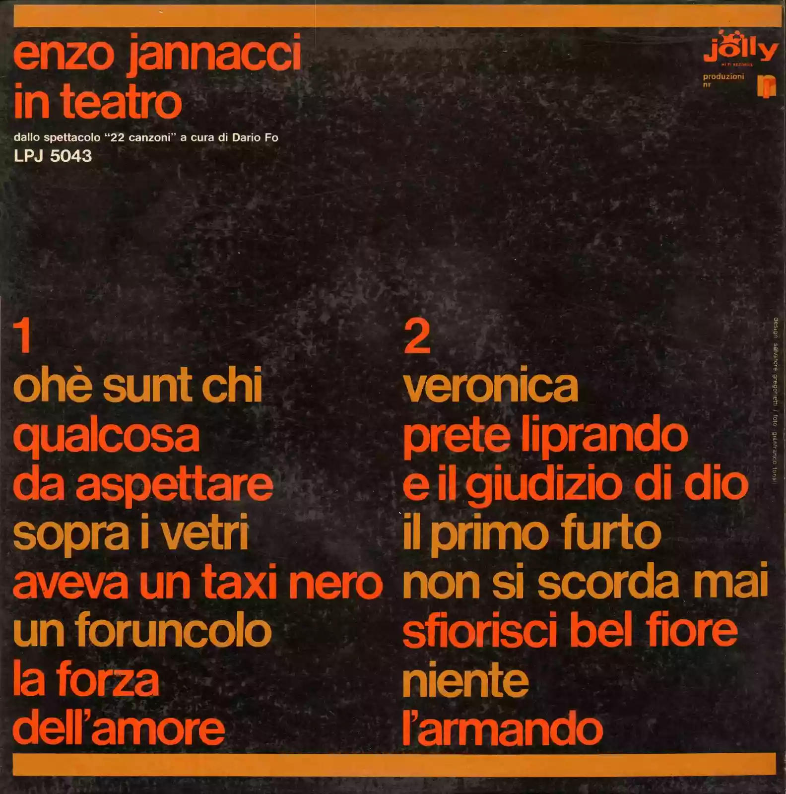 Enzo Jannacci: Enzo Jannacci in teatro