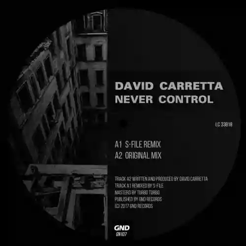 Cover David Carretta - Never Control
