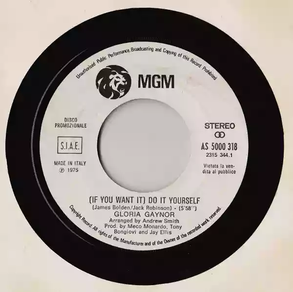 Gloria Gaynor: (If You Want It) Do It Yourself