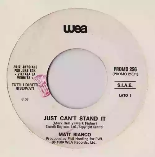 Cover di Just Can't Stand It