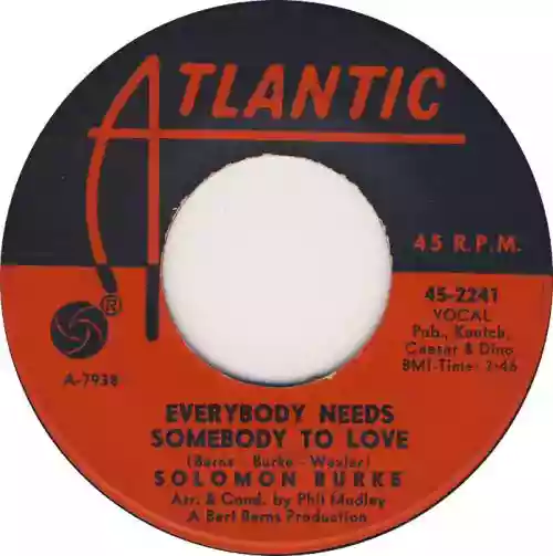Cover Solomon Burke - Everybody Needs Somebody to Love