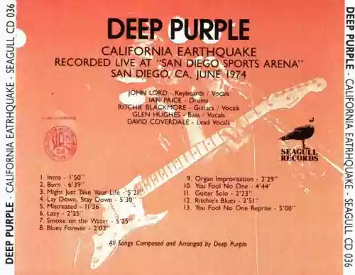 Cover di 1974-06: California Earthquake: San Diego Sports Arena, San Diego, CA