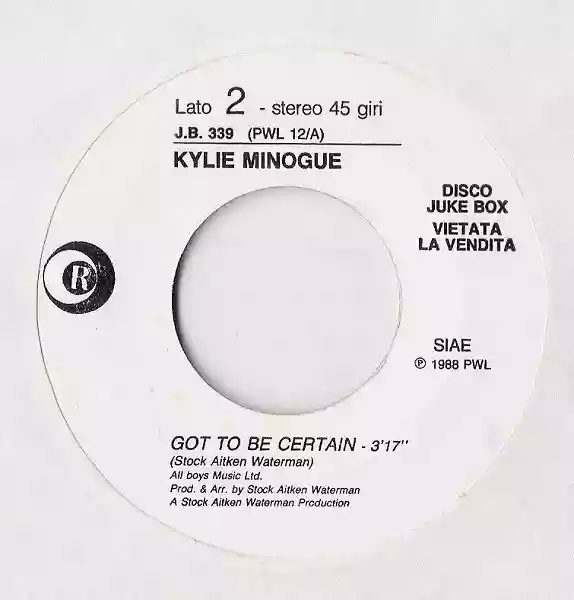 Kylie Minogue: Got to Be Certain