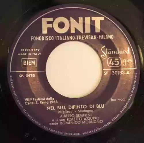 Cover Domenico Modugno - Nel Blu Dipinto Di Blu