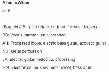 Einstürzende Neubauten: Alles In Allem