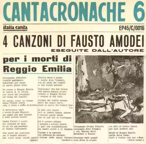 Cover Fausto Amodei - Cantacronache 6
