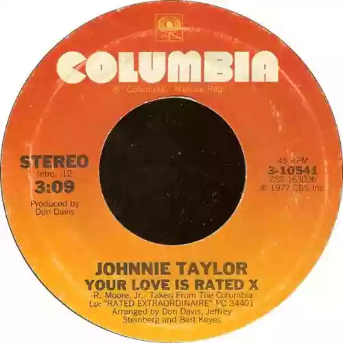 Cover Johnnie Taylor - Your Love Is Rated X / Here I Go (Through These Changes Again)