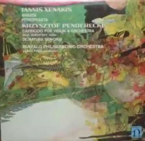 Cover Krzysztof Penderecki - Akrata, Pithoprakta / Capriccio For Violin & Orchestra, De Natura Sonoris