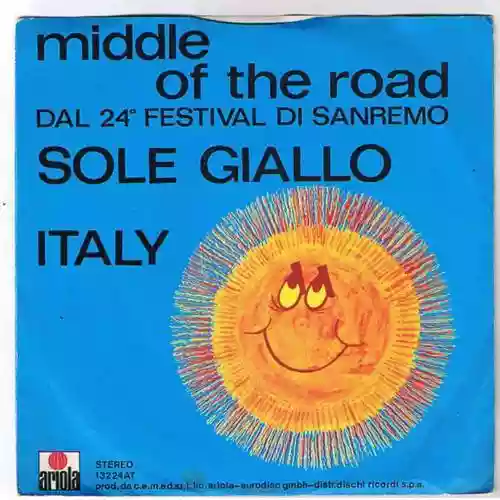 Cover Middle of the Road - Sole Giallo / Italy