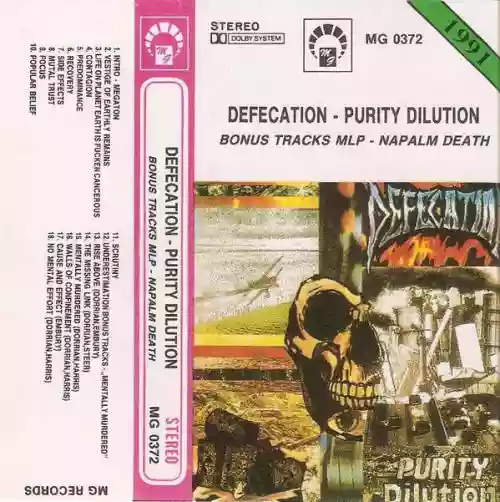 Cover Napalm Death - Purity Dilution / Mentally Murdered EP