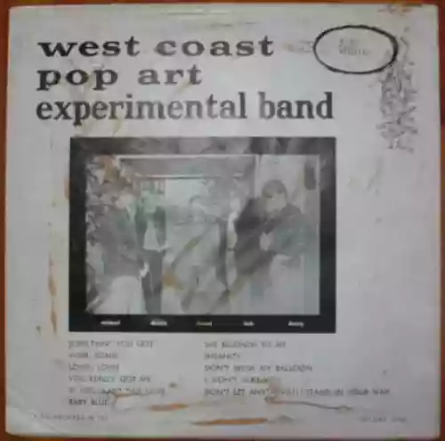 Cover West Coast Pop Art Experimental Band - Volume 1