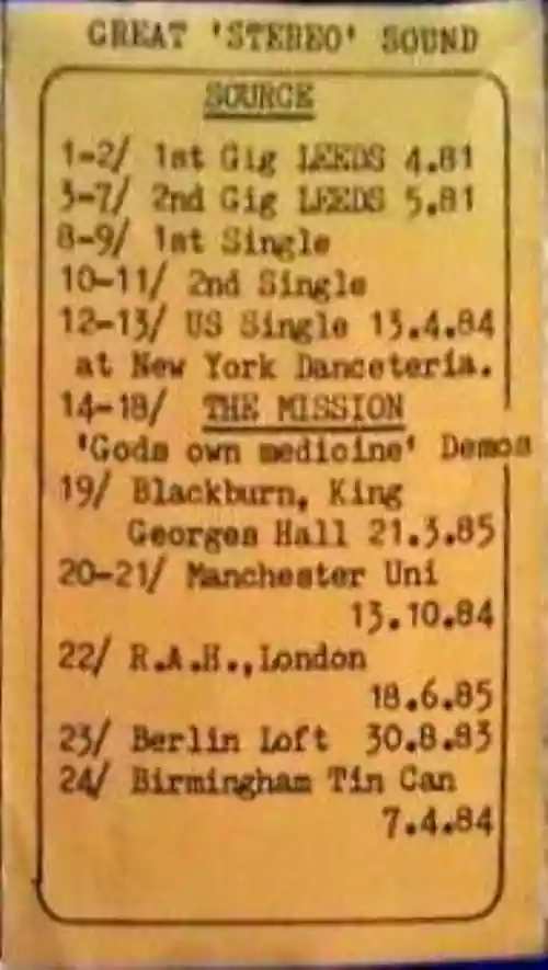 Cover The Sisters of Mercy - Sisters Of Mercy 'Rarities' / The Mission 'Gods Own Demos'