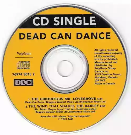 Cover Dead Can Dance - The Ubiquitous Mr. Lovegrove