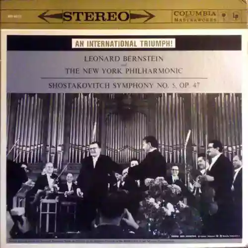 Cover Dmitri Shostakovich - Symphony No. 5 (New York Philharmonic feat. conductor: Leonard Bernstein)
