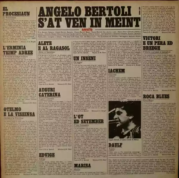 Pierangelo Bertoli: S'at ven in meint