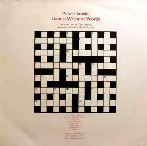 Cover Peter Gabriel - Games Without Words