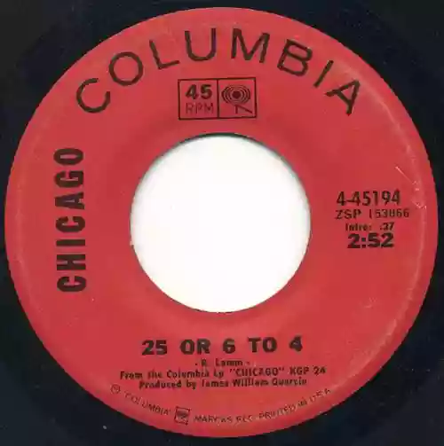 Cover Chicago - 25 or 6 to 4