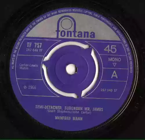 Cover Manfred Mann - Semi-Detached Suburban Mr. James / Morning After the Party