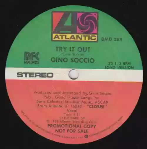 Cover Gino Soccio - Try It Out