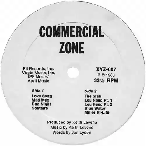 Cover Public Image Ltd. - Commercial Zone