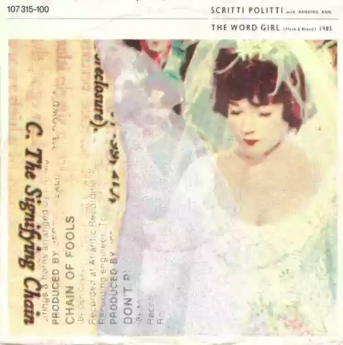 Cover Scritti Politti - The Word Girl (Flesh & Blood)
